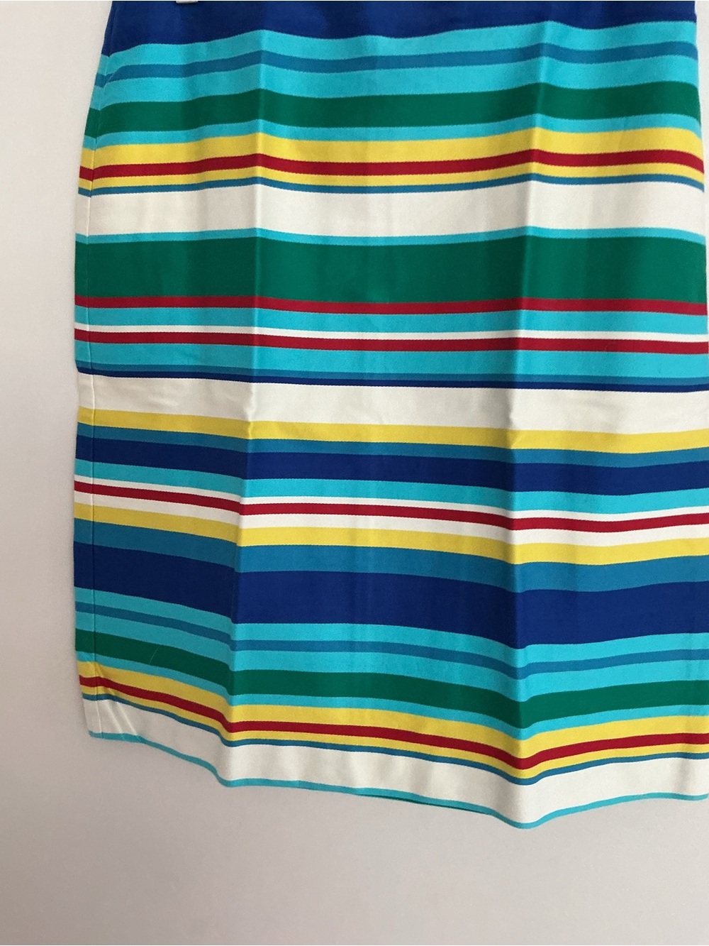 Talbots Striped Pencil Skirt in Blue, Teal, Green & Yellow